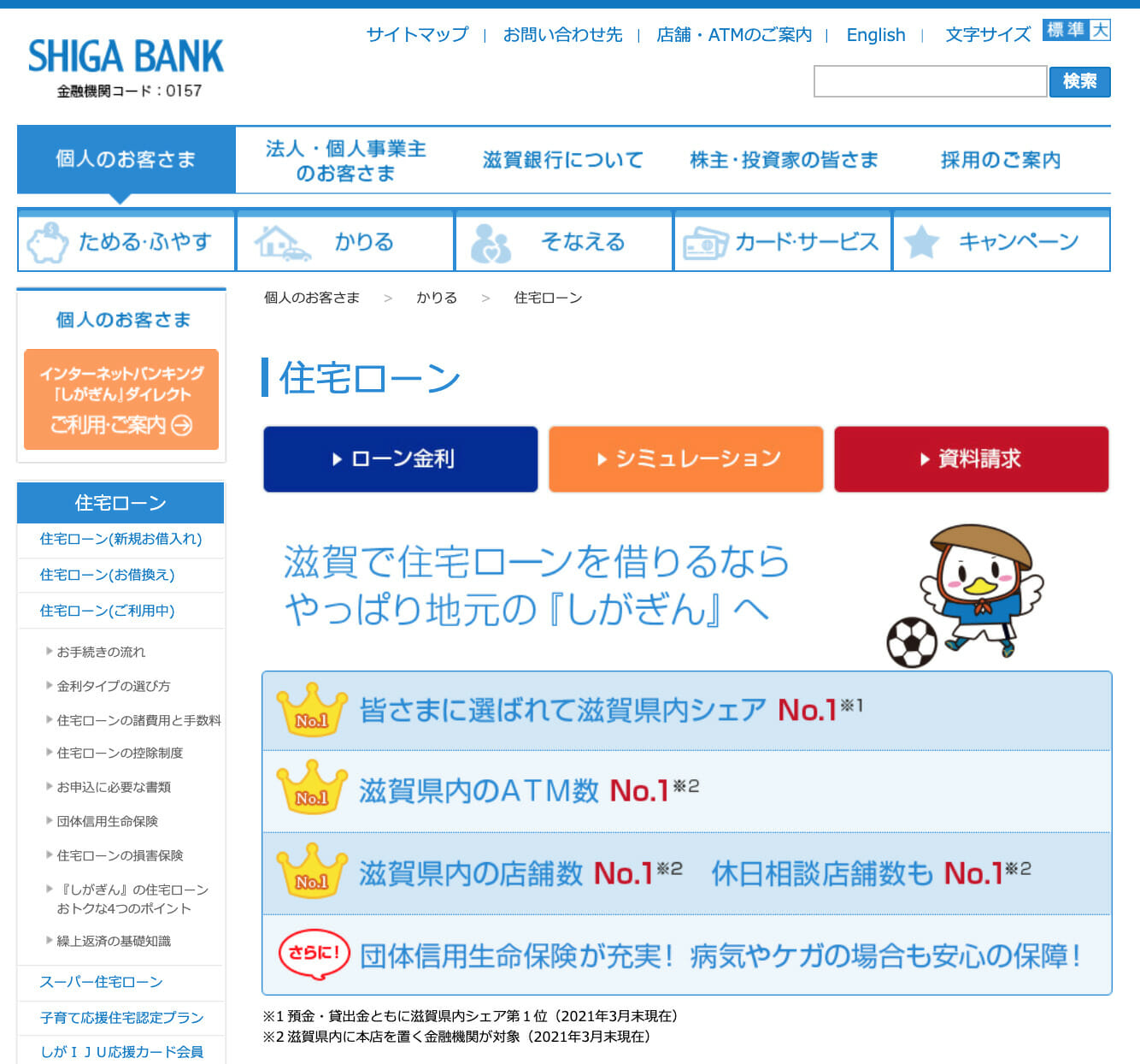 滋賀銀行の住宅ローン