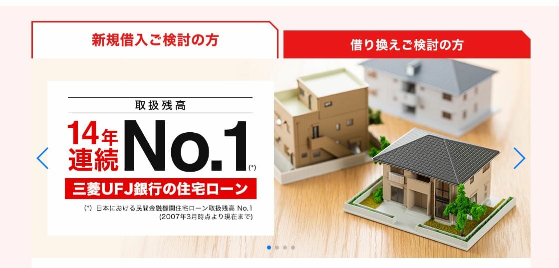 三菱ＵＦＪ銀行の住宅ローン